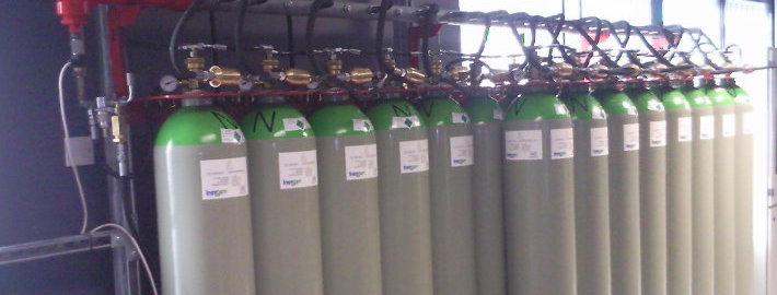 Cable and Wireless Inergen Fire Suppression System